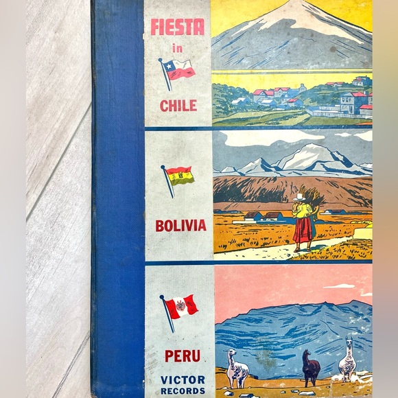 Vintage Fiesta in Chile, Bolivia, Peru Victor Records Set of 3 - Picture 2 of 6